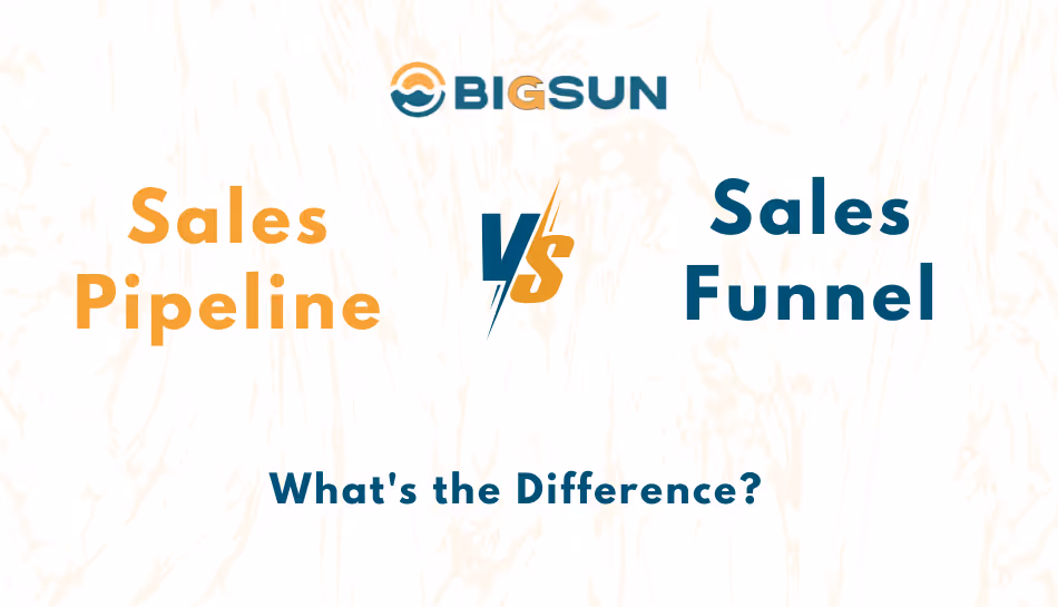 difference between sales funnel and sales pipeline
