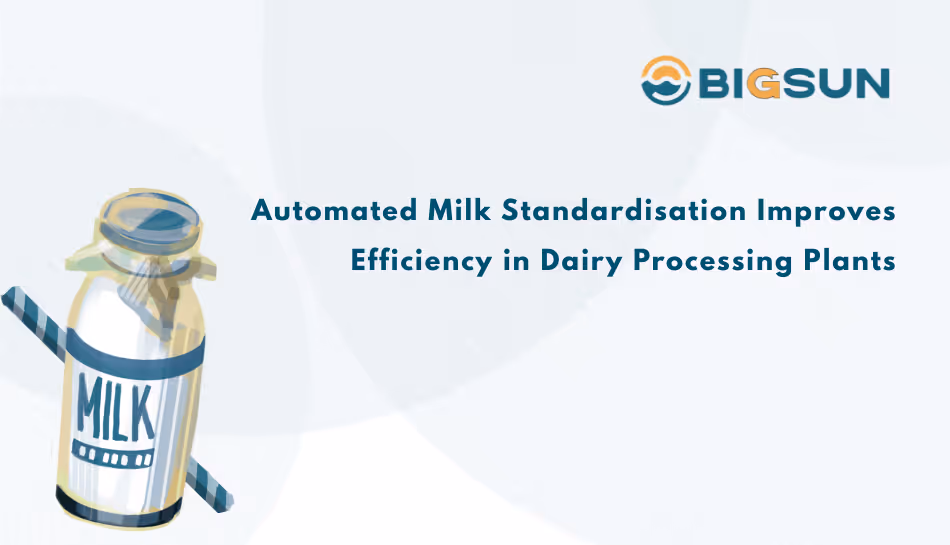 automated milk standardization in dairy