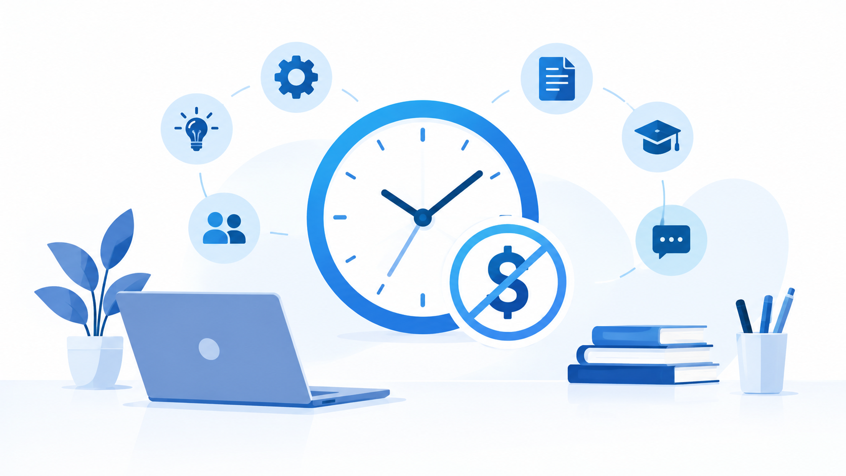 Illustration for the article “Billable vs Non-Billable Hours in Advertising Agencies: Complete Guide”