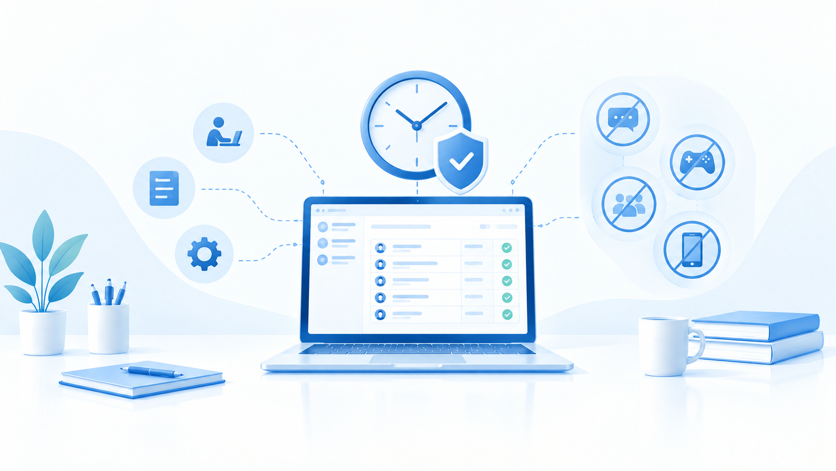 Illustration for the article “How ERP Eliminates Time Theft in Organizations”